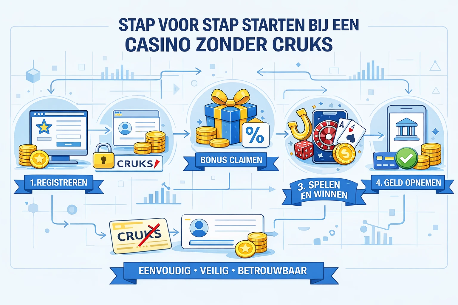 Stap voor Stap Starten bij een Casino Zonder CRUKS