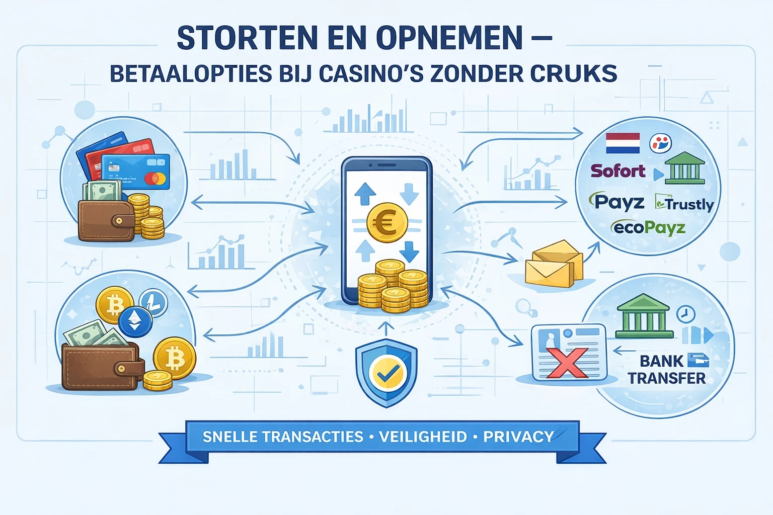 Storten en Opnemen - Betaalopties bij Casino’s Zonder CRUKS