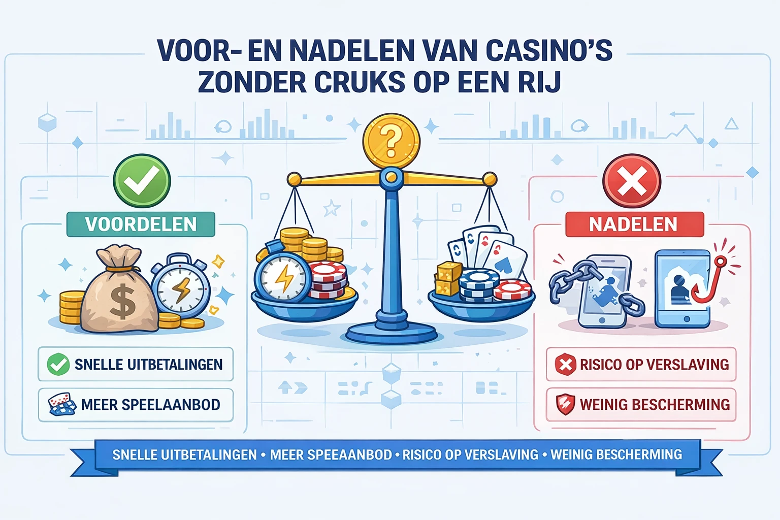 Voor- en Nadelen van Casino’s Zonder CRUKS op een Rij